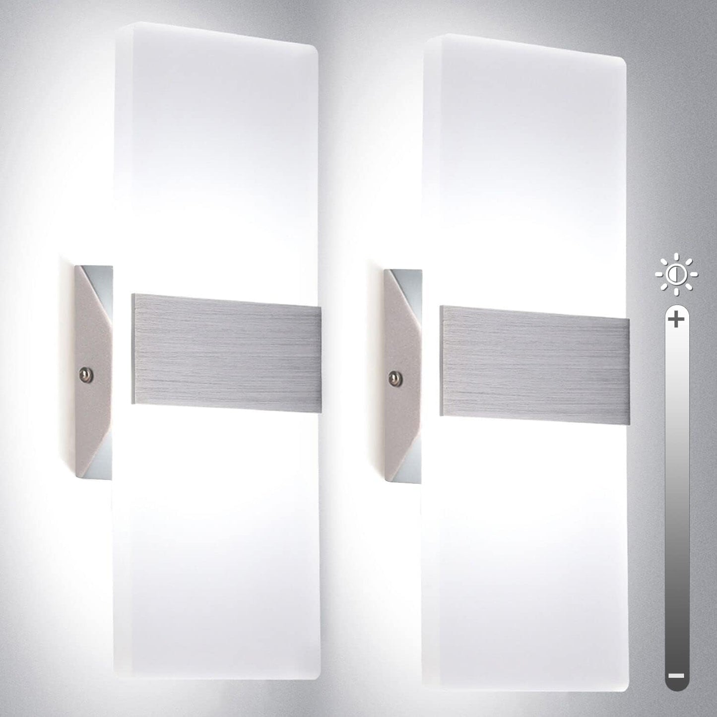 Modern Dimmable Wall Sconces Set of 2 for Elegant Lighting