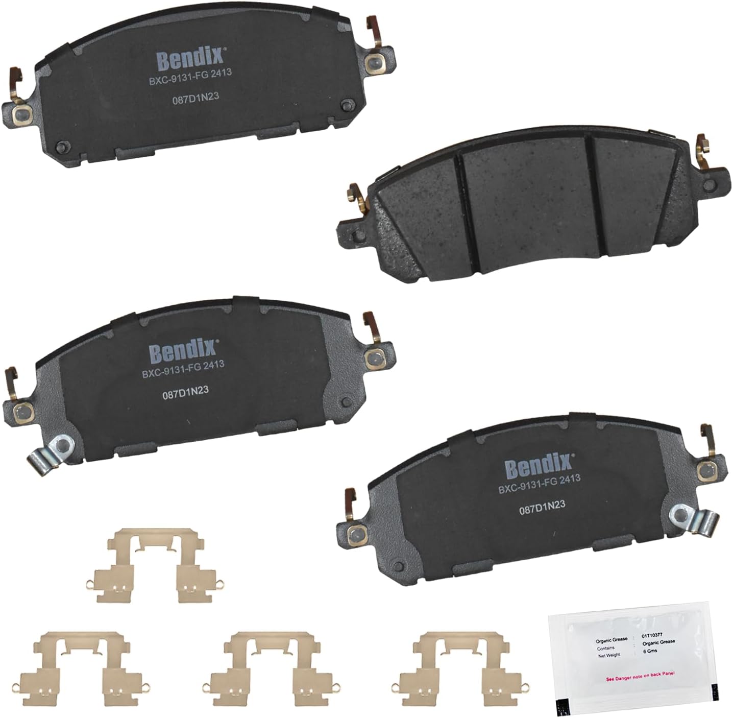 Bendix Priority1 CFC2413 Ceramic Front Brake Pads for INFINITI