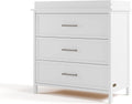 Graco Classic 3 Drawer Changing Table Dresser (White) - GREENGUARD