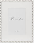 Lawrence Frames Silver Metal Rope 8x10 Matted for 5x7 Photo - Classic