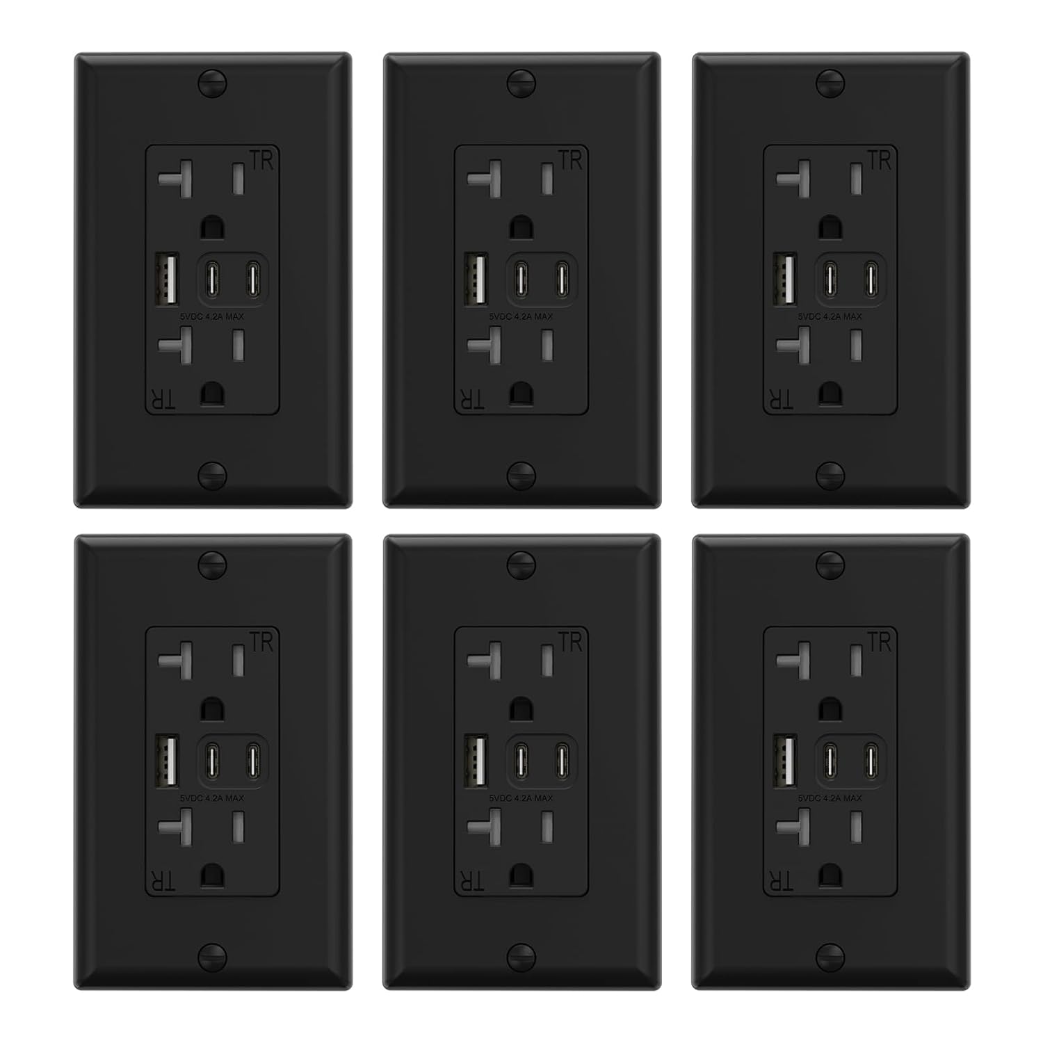 ELEGRP USB Outlets with 3 USB Ports for Efficient Charging