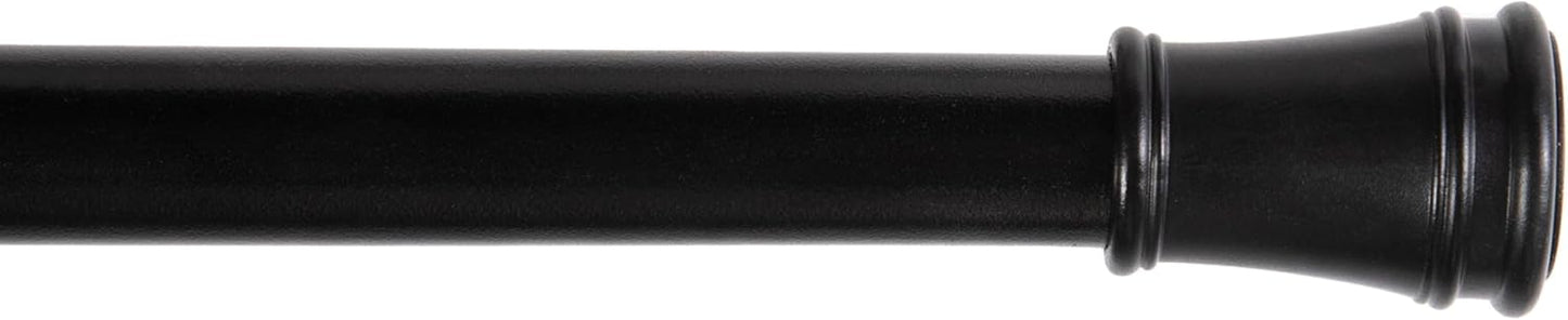 Easy Install Extendable Black Tension Rod