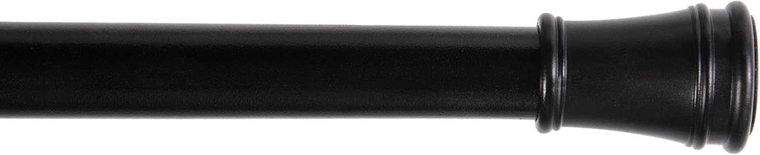 Easy Install Extendable Black Tension Rod
