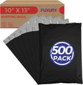 Fuxury 500Pcs Poly Mailers 10x13 Inch - Bulk Black Shipping Bags
