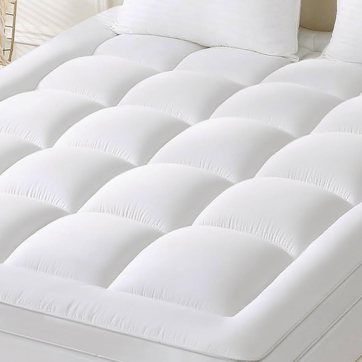 YUGYVOB Mattress Pad Extra Thick Cooling King Topper for Comfort