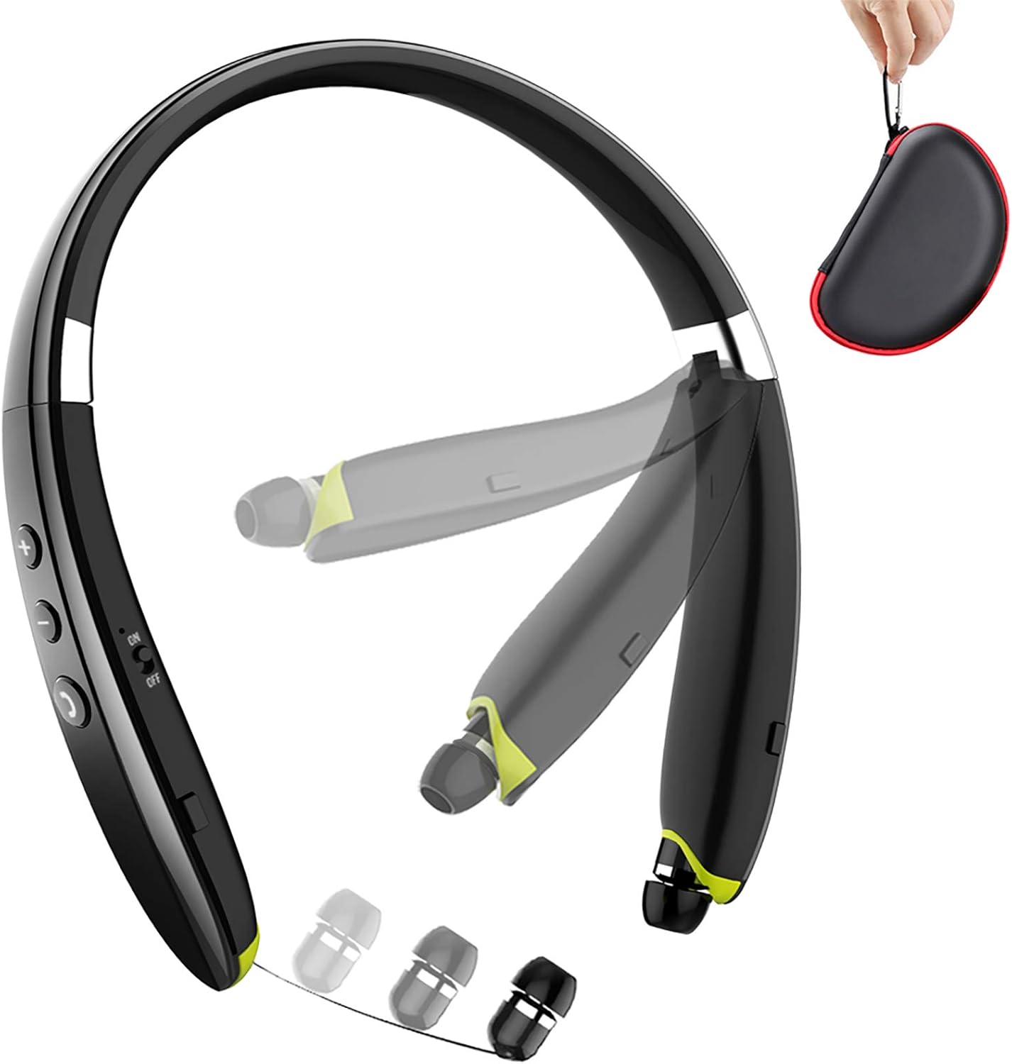 BEARTWO Foldable Bluetooth Headphones - Dynamic Noise Cancelling
