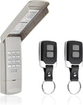 Garage Door Opener Keypad with 2 Remotes - Universal Keyless Entry