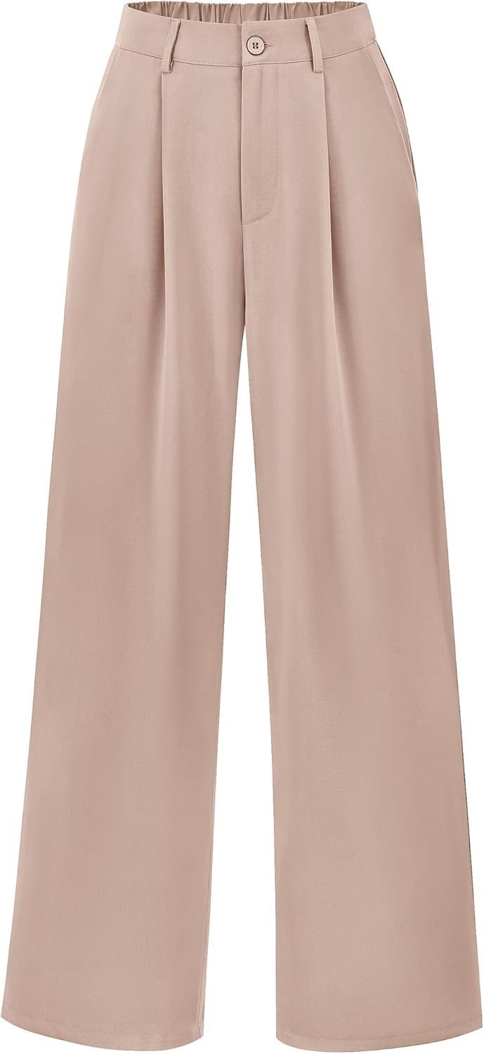 Trendy Wide Leg Pants for Women - Chic High Waisted Trousers
