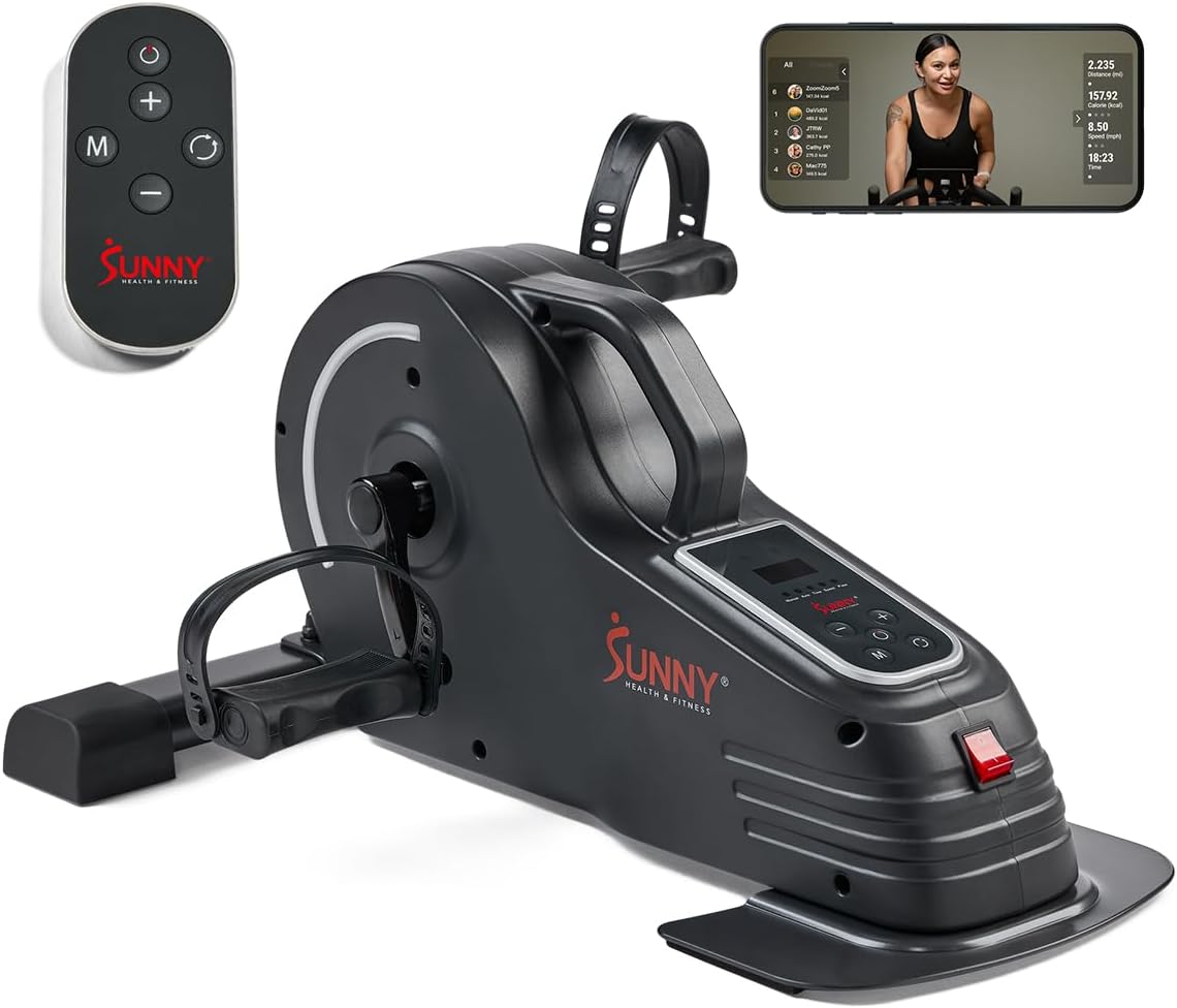 Sunny Health & Fitness Dual Function Under Desk Pedal Exerciser