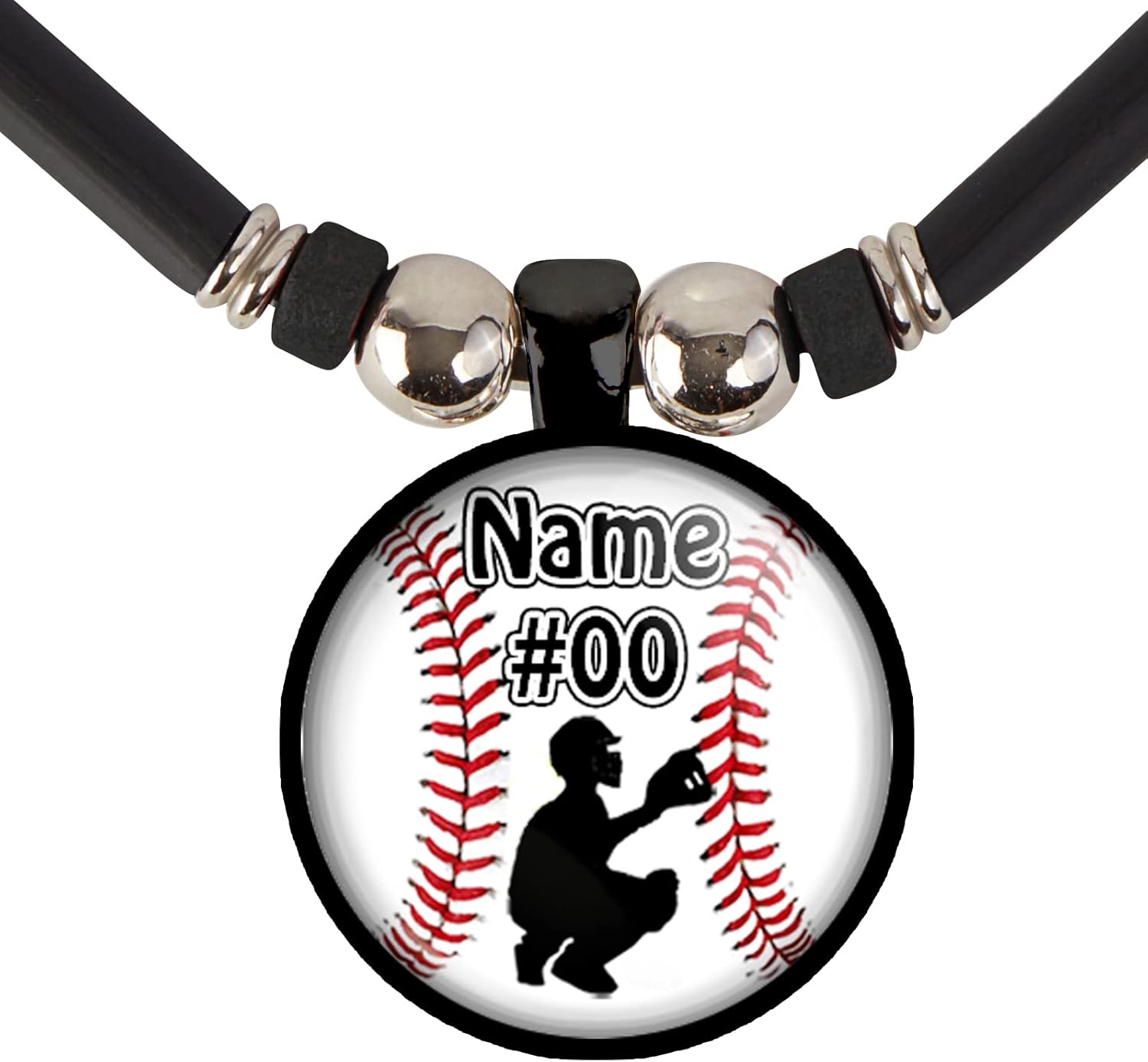 Personalized Baseball Necklace for Boys - Custom Name Jewelry