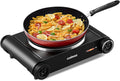 CUSIMAX Hot Plate 1500W Portable Electric Cast Iron Burner - Compact