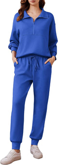 PINSPARK 2 Piece Tracksuit Set for Women - Cozy Travel Outfit Jewelry