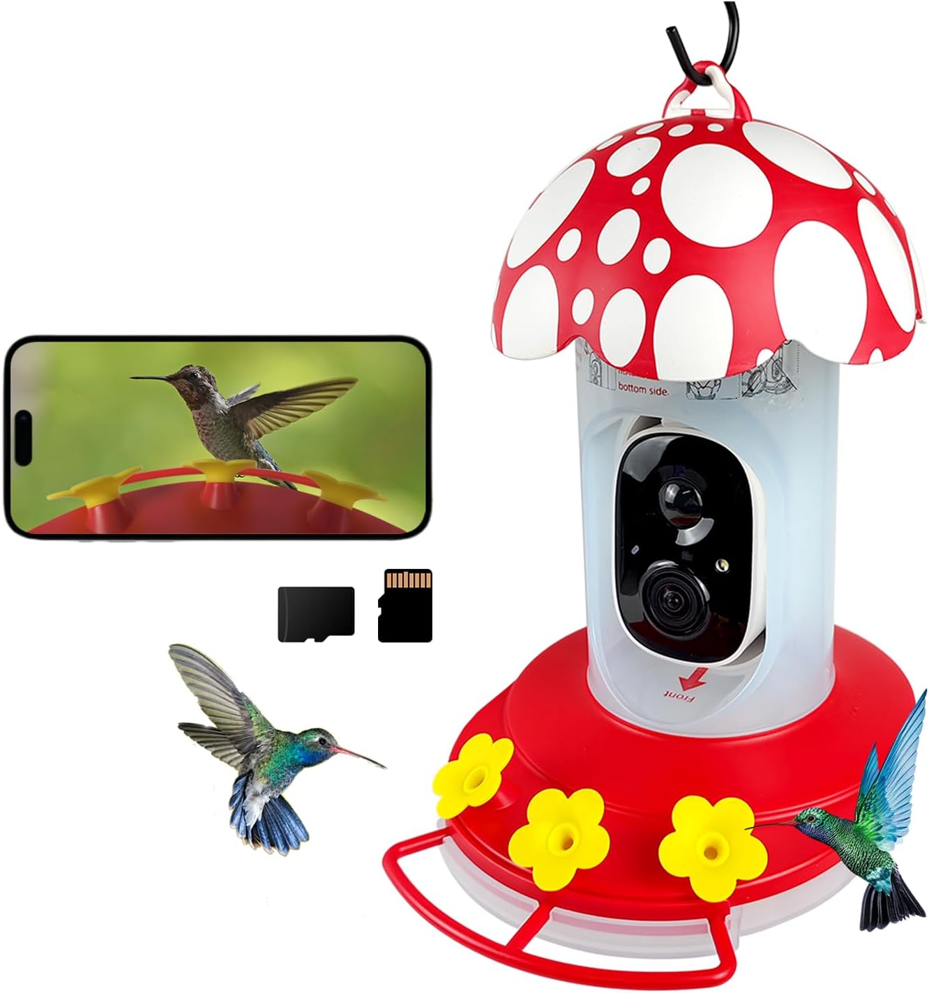 AI Bird Species ID Camera with 3 Ports