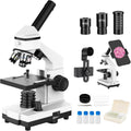 40X-2000X Monocular Microscope for Adults & Kids - Dual LED Education