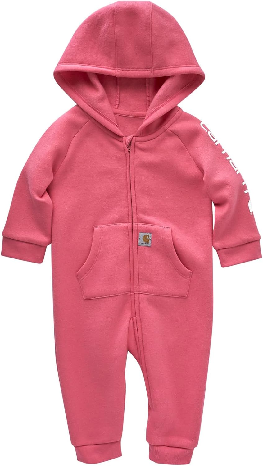 Cozy & Cute: Carhartt Baby Girl Hooded Coverall
