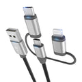 3 in 1 Charging Cord Adapter with Lightning Type-C Micro USB - Travel