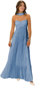 Strapless Bridesmaid Dresses for Women with Scarf - 2025 Style