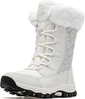 HOBIBEAR Kids Snow Boots Waterproof Slip Resistant Outdoor Winter