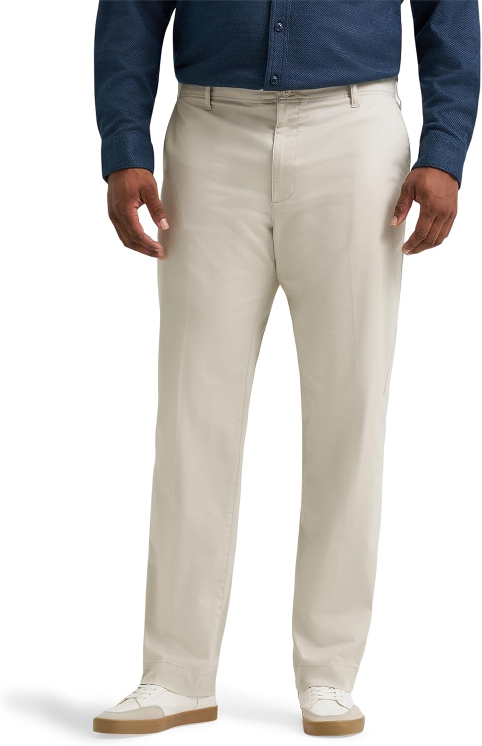 Lee Mens Big & Tall Extreme Motion Flat Front Straight Pants
