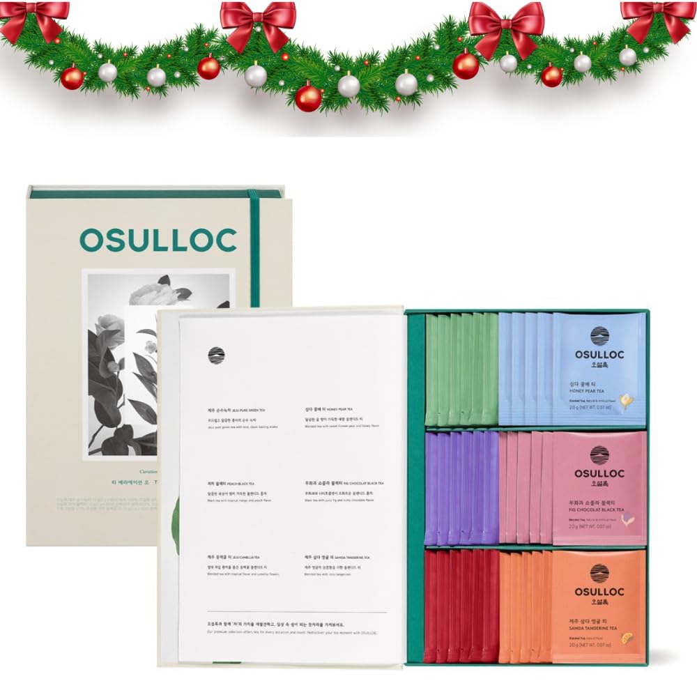 OSULLOC TEA VARIATION O: Elegant Gift Set of 36 Teas