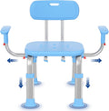 Shower Chair for Inside Shower with Arms and Back - Heavy Duty 550 lb