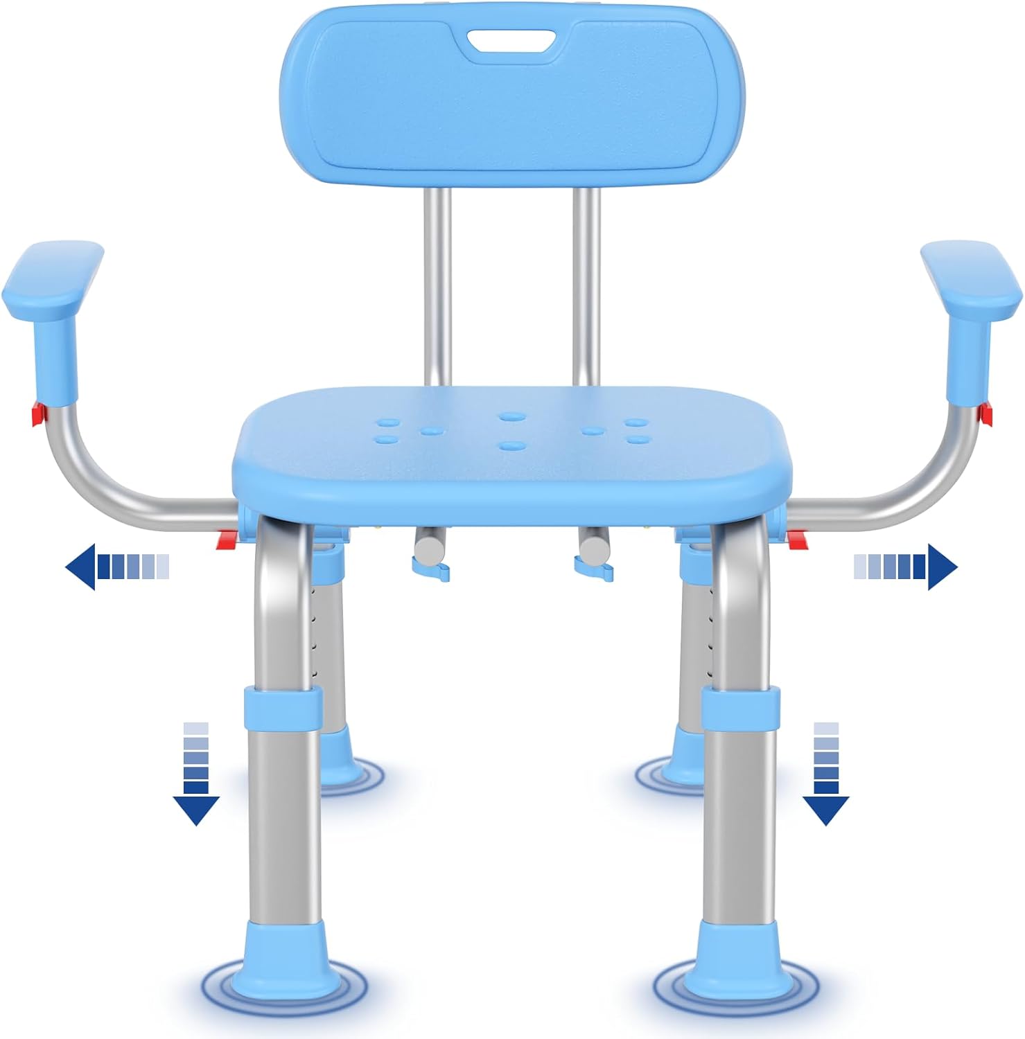 KingPavonini Shower Chair for Elderly with Adjustable Features