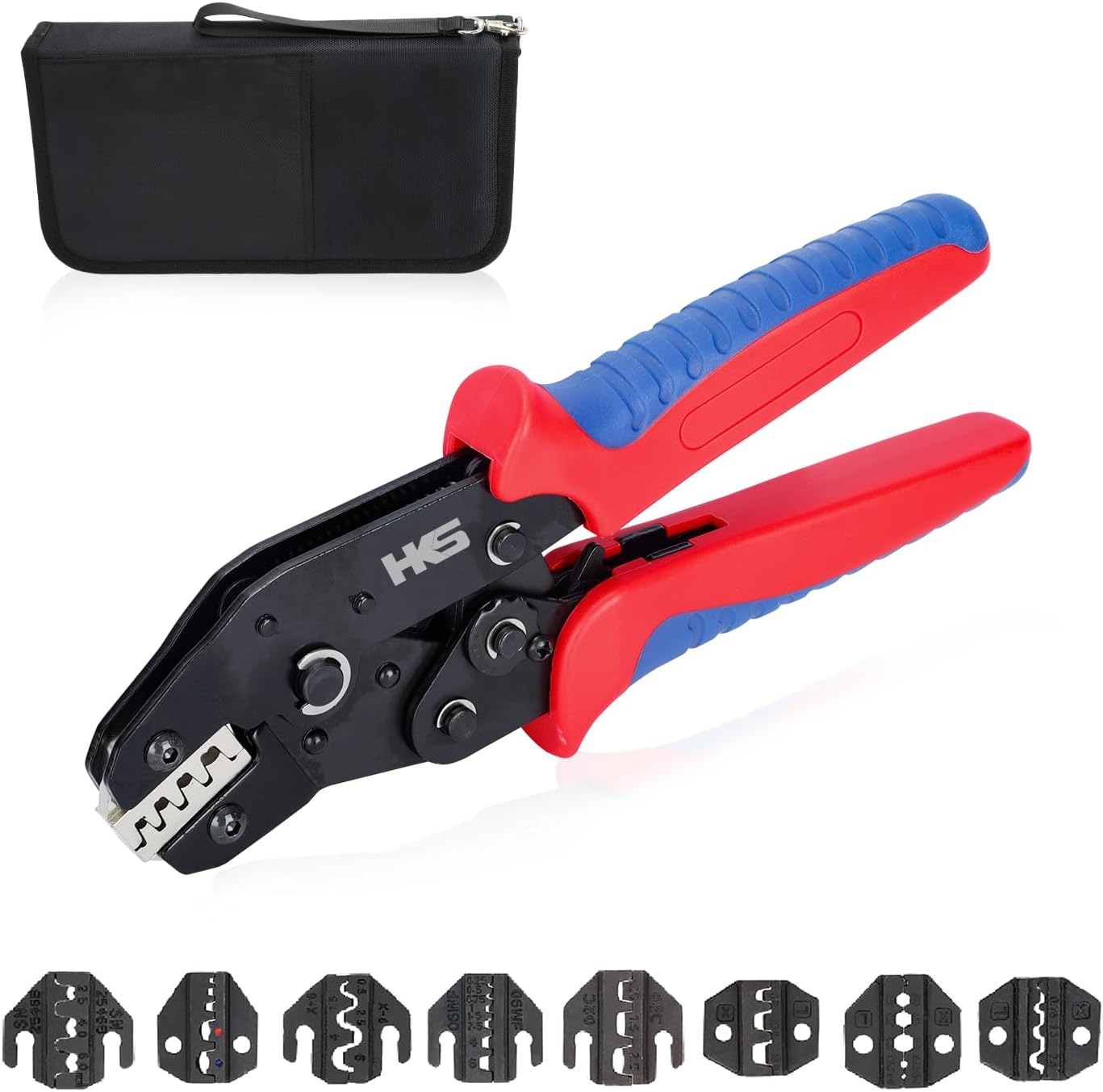 HKS Ratcheting Crimping Tool Set for Versatile Crimping Needs