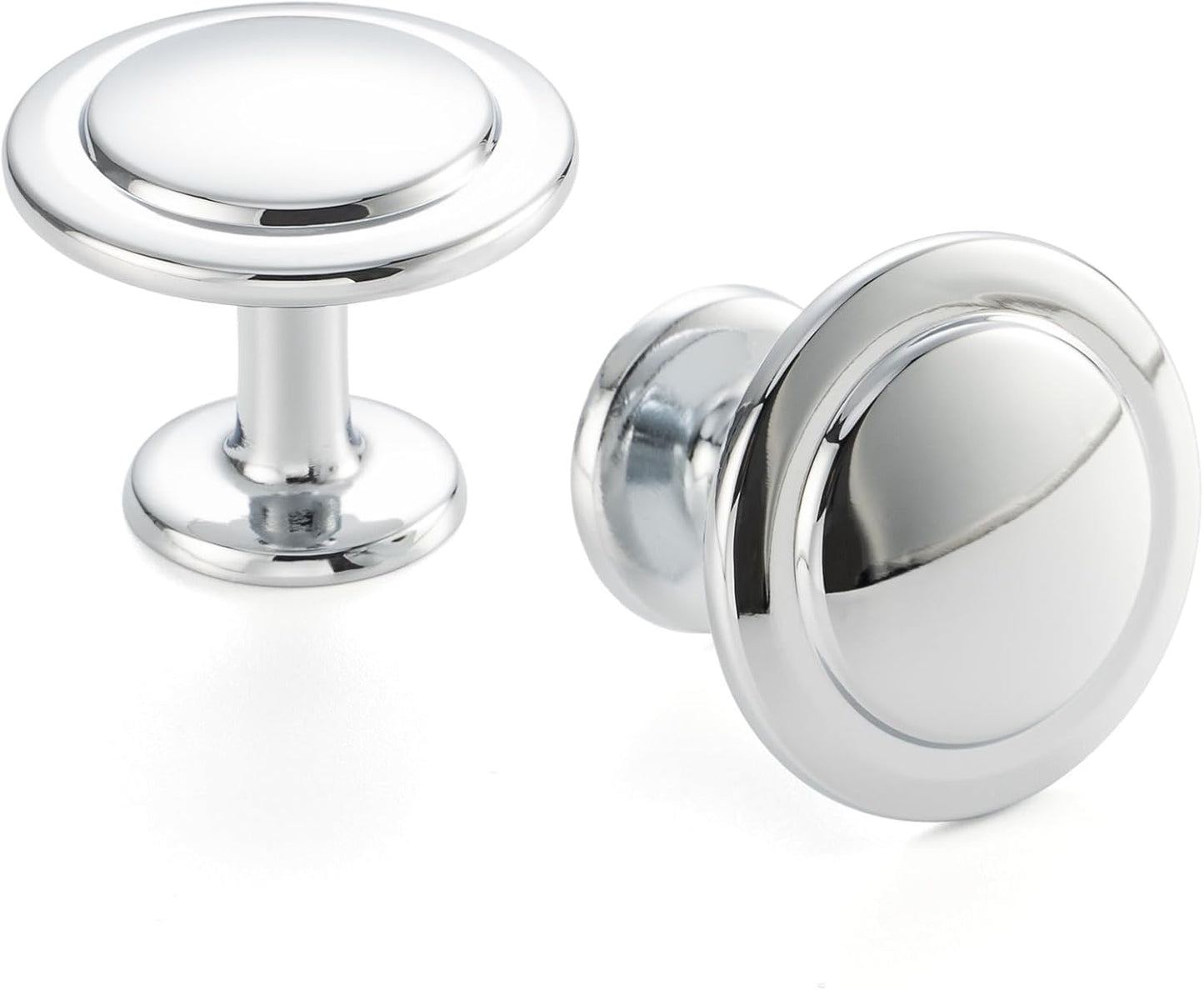 30 Pack Polished Chrome Cabinet Knobs for Stylish Home Upgrade