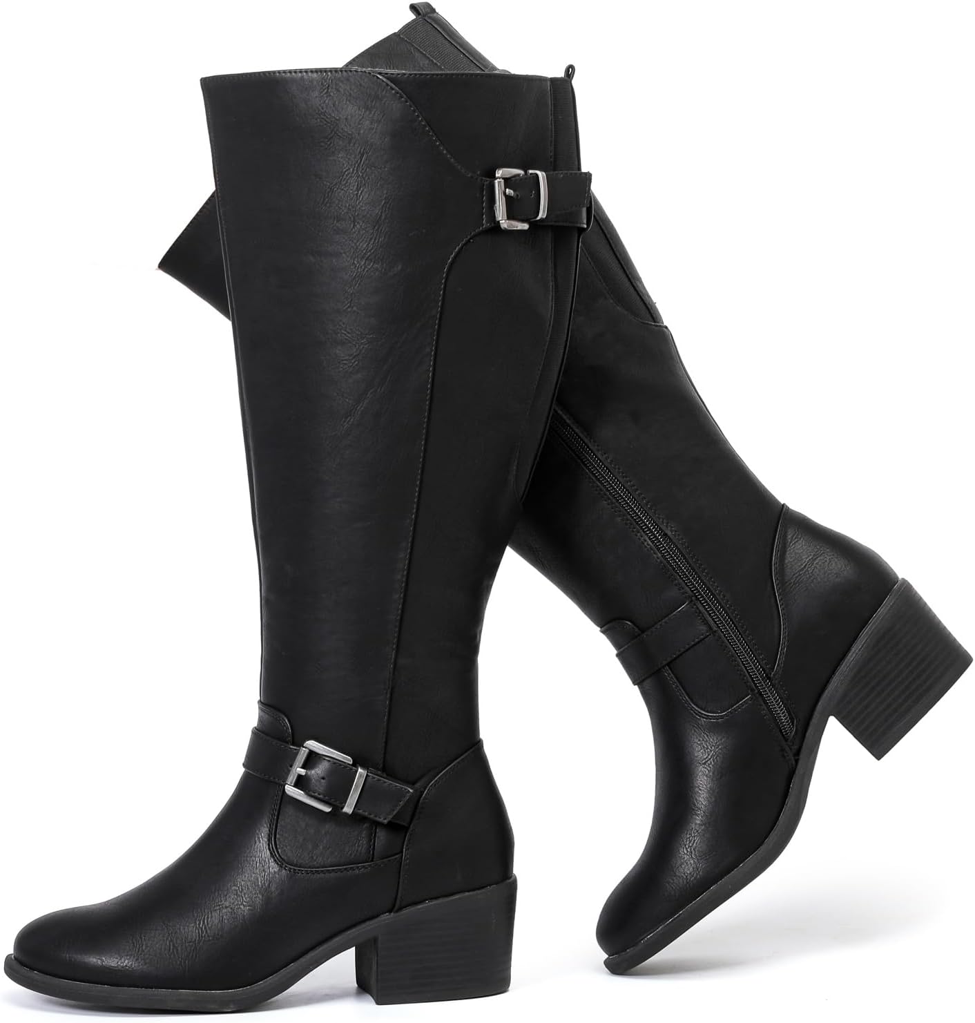 Luoika Women's Extra Wide Calf Knee High Boots for Comfort