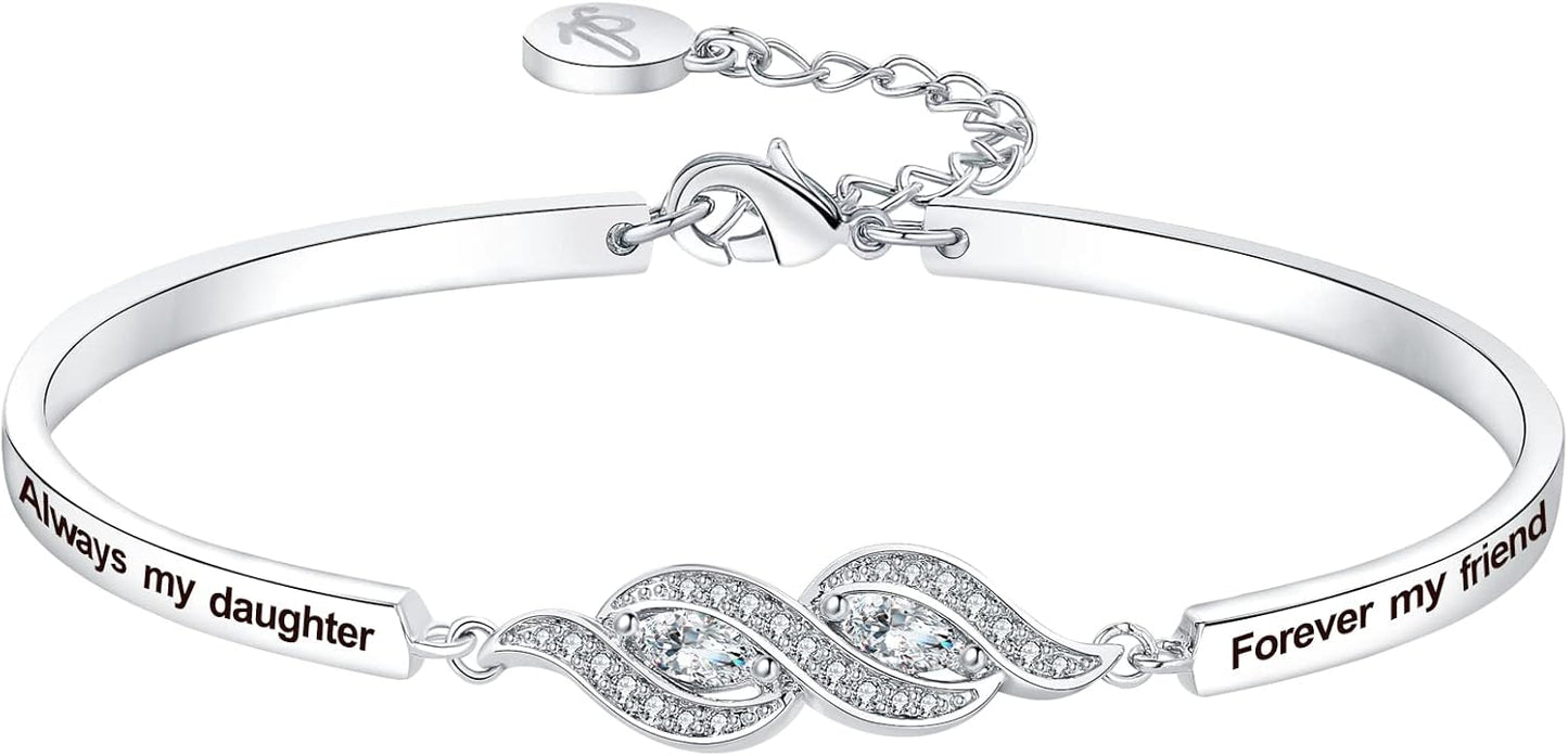Christmas Badass Daughter Gift Bangle Bracelet for Women