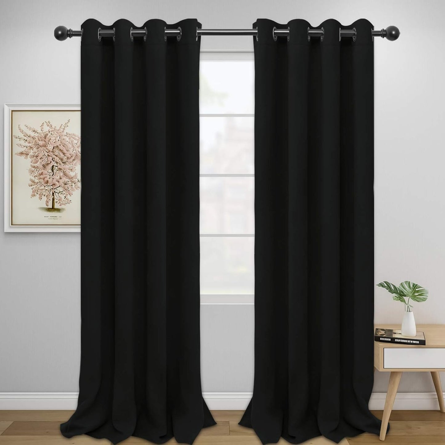 Easy-Going Blackout Curtains for Bedroom and Living Room Use