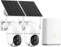 Aume Wireless Outdoor Security Camera 2-Cam Kit - Solar, No