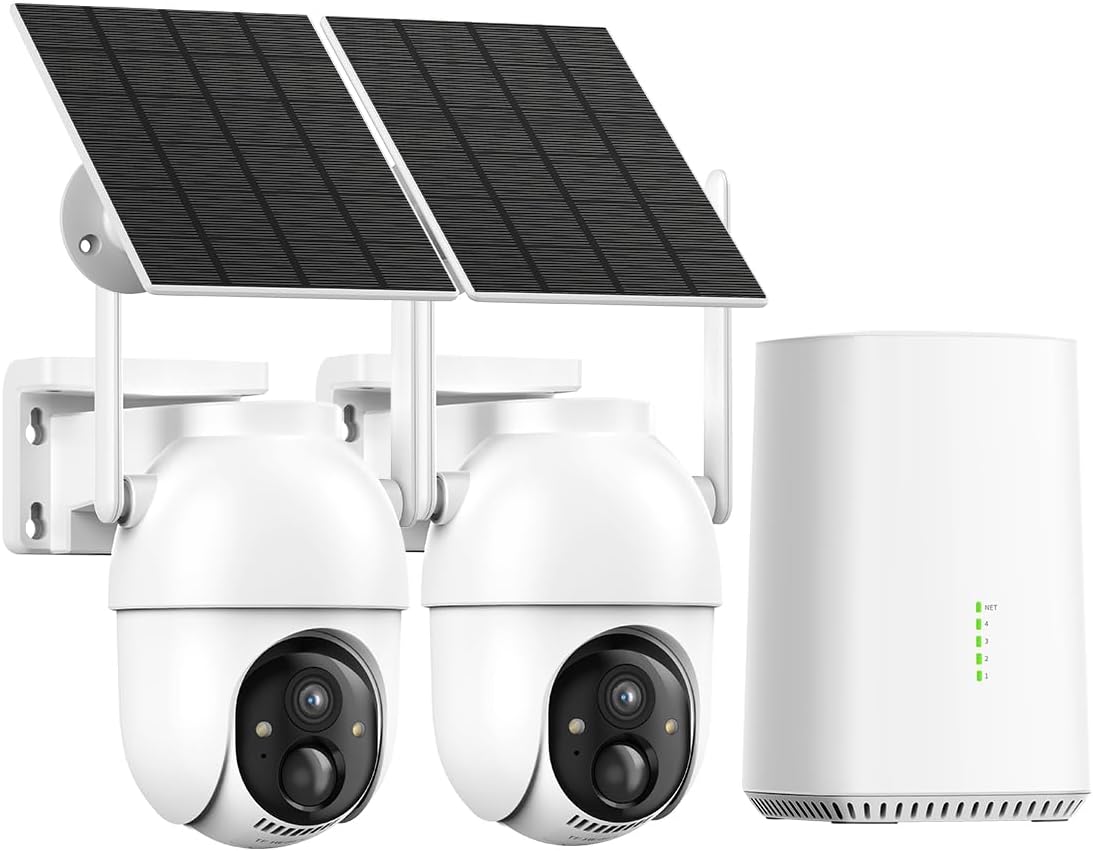 Aume Wireless Outdoor Security Cameras with 360 Panoramic View