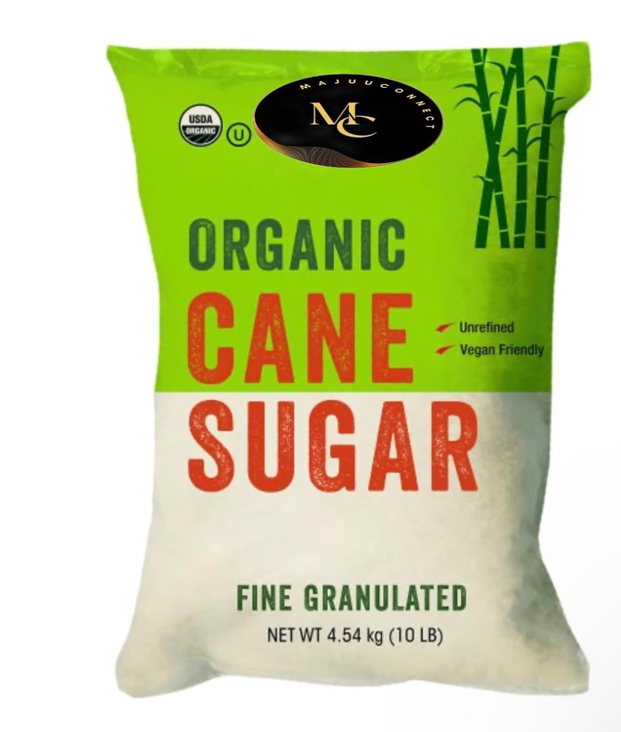 Organic Cane Sugar Fine Granulated Unrefined Vegan Friendly
