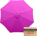 9ft Market Patio Umbrella Replacement Canopy - Fuchsia - Durable Top