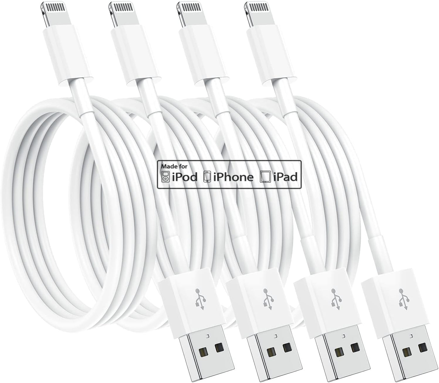 Lightning Fast 6ft iPhone Charging Cables Bundle