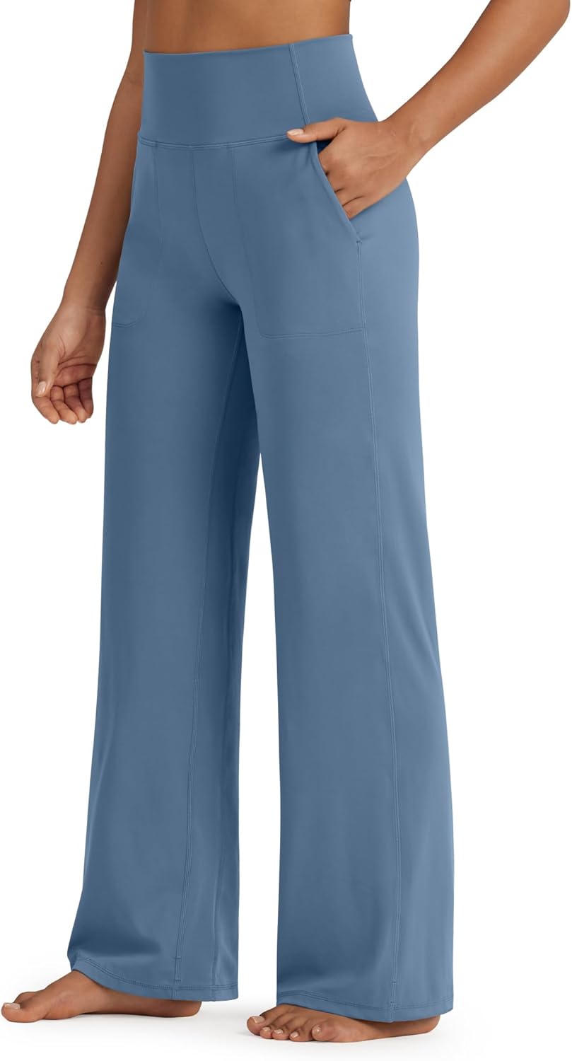 G4Free BareFeel High Stretch Yoga Pants for Women with Pockets