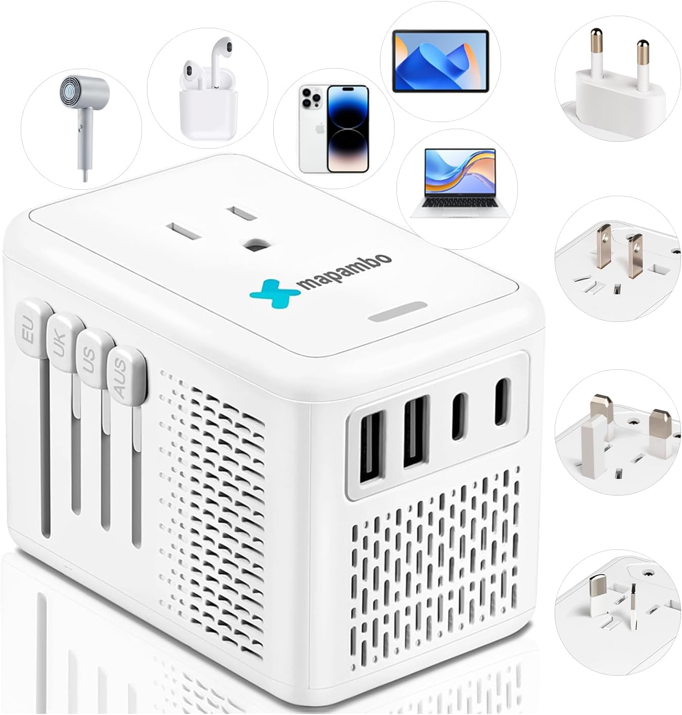 220V to 110V Voltage Converter for Hair Dryer and Travel Needs