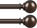 KAMANINA Adjustable Curtain Rods 32 to 58 Inch for Windows