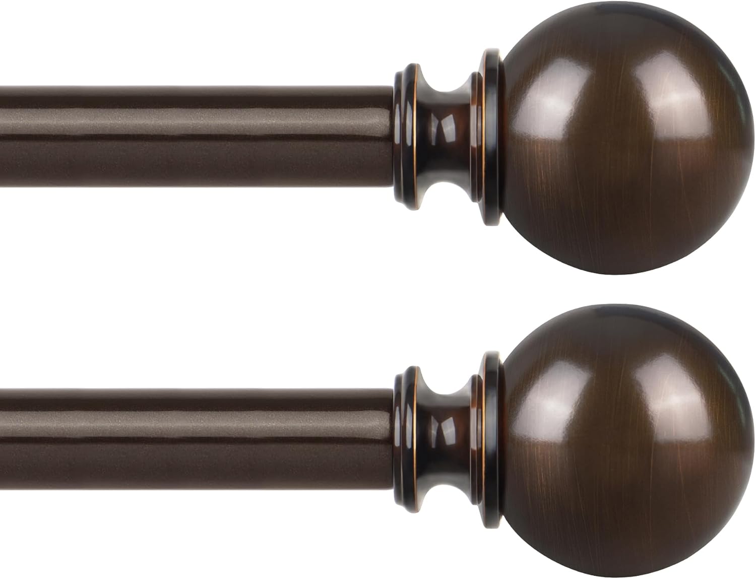 KAMANINA Adjustable Curtain Rods 32 to 58 Inch for Windows