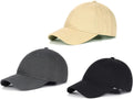 Zylioo XL XXL Oversize Baseball Cap for Big Heads - 3-Pack