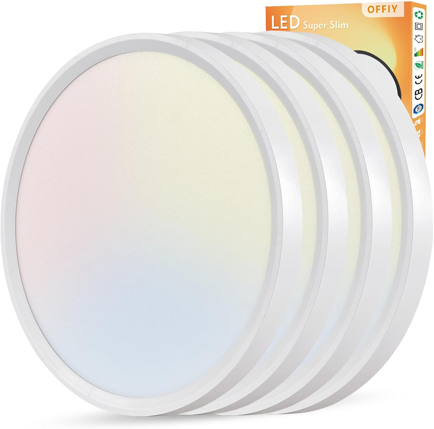 4PK 15.8 Inch LED Ceiling Light Flush Mount for Any Room