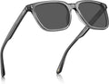 CARFIA Acetate Polarized Sunglasses for Men - Retro Square