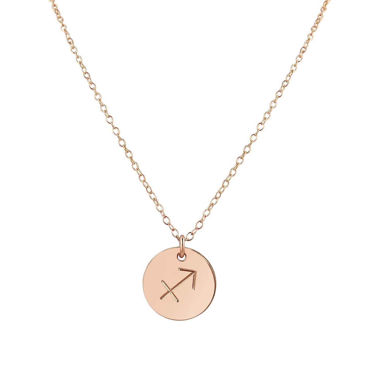 Rose Gold Sagittarius Necklace for Astrology Lovers and Gifts
