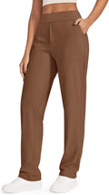 ShiftReady Yoga Pants High Waist Straight Leg Work Pants - Pockets