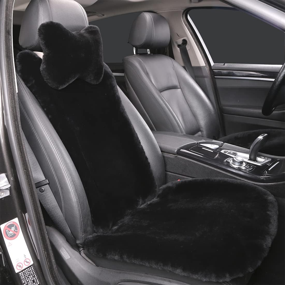 Fluffy Fuzzy Sheepskin Car Seat Covers for Comfort and Style
