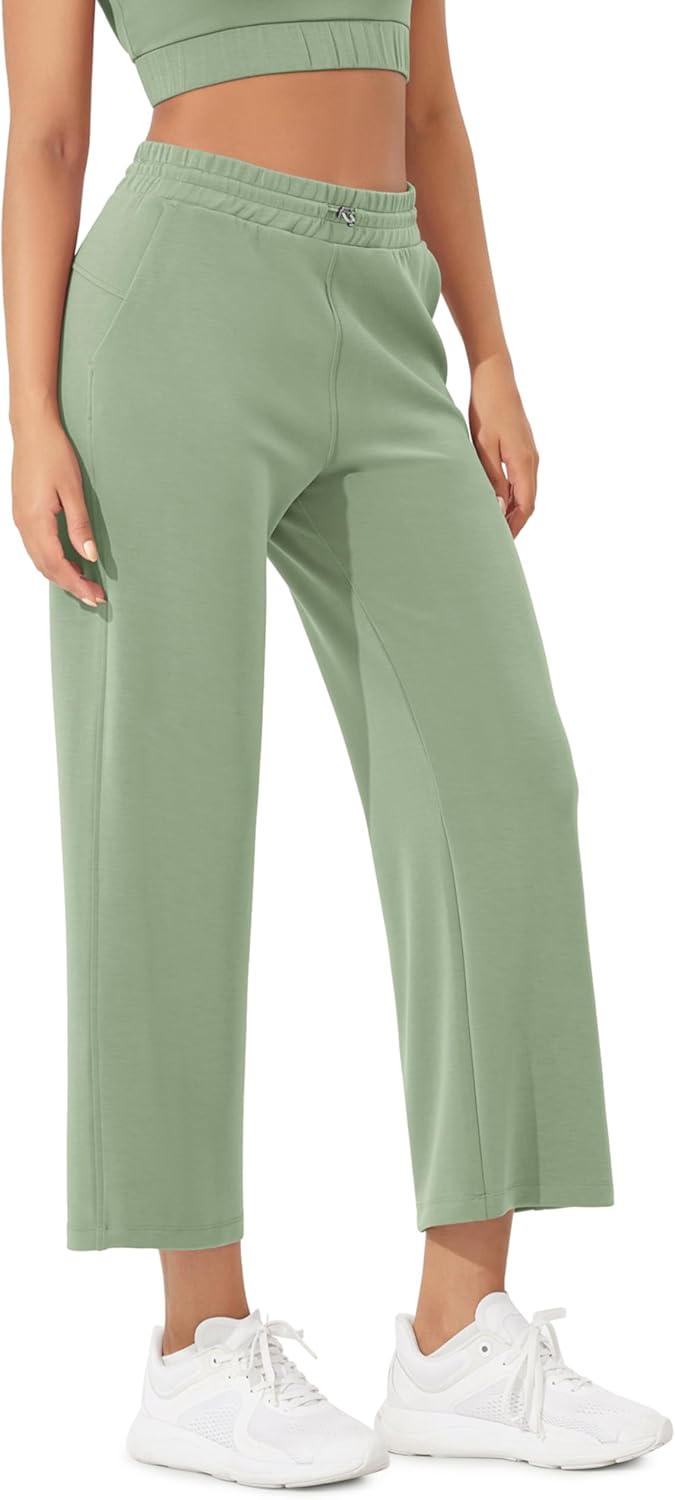 ODODOS Women's Modal Soft Wide Leg Pants with Pockets