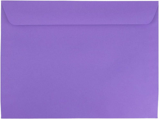 Violet Purple Recycled Booklet Envelopes - 9 x 12 in Bulk