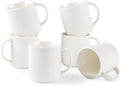 theterra Coffee Mugs Set of 6, 14.2oz Handmade Ceramic Mugs - Durable