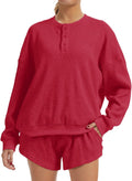 AnotherChill Women's Oversized Waffle Knit Lounge Set - Soft, Stylish